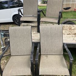 Set Of Four Patio Chairs