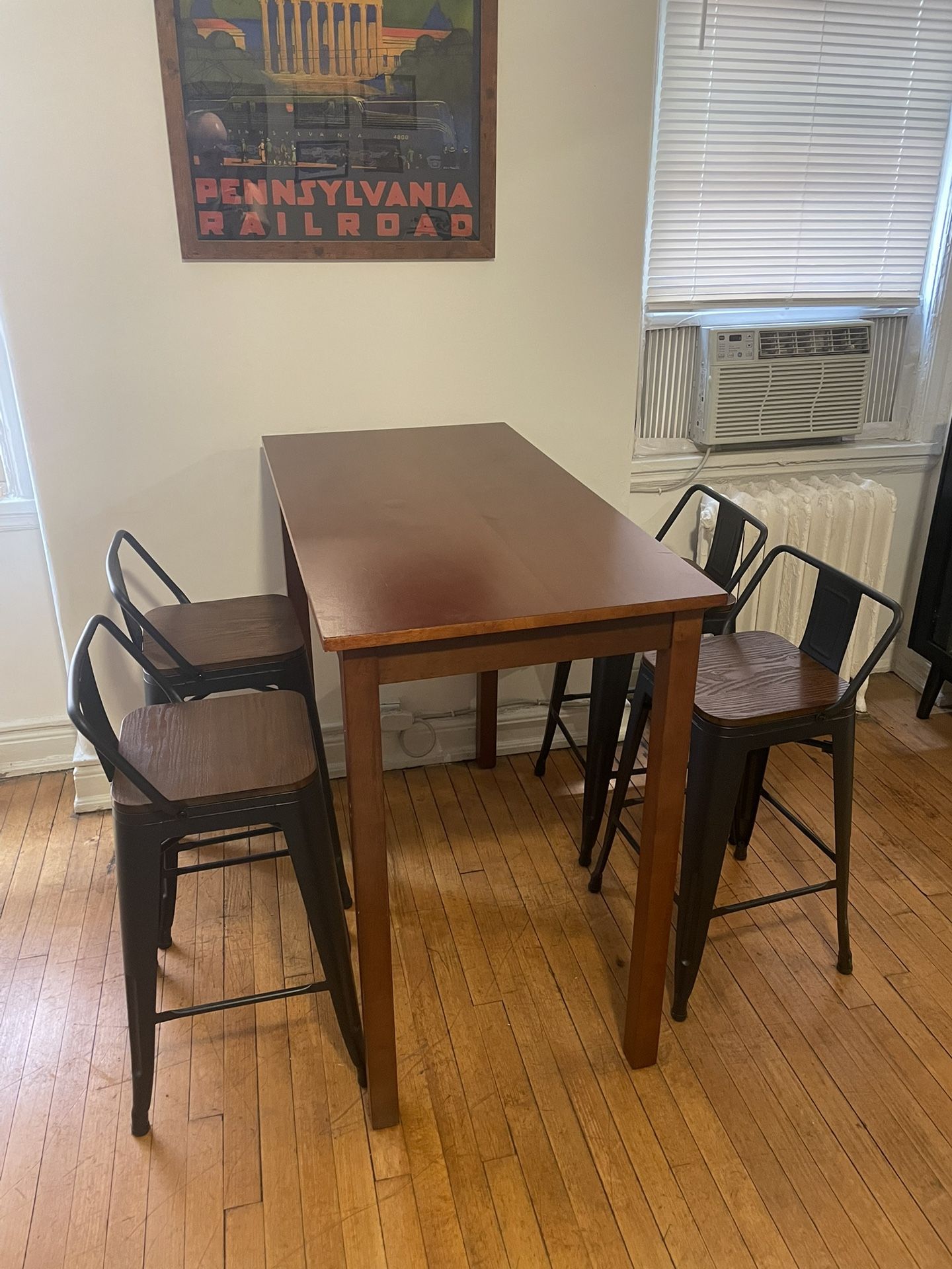 High Top Table With Counter Height Stools