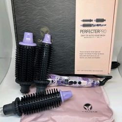 Calista Perfecter Pro Swap Top Heated Round Brush .75" 1" 1.5" Purple Bouquet
