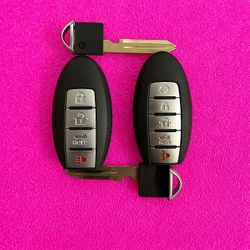 Infiniti and Nissan smart key remotes