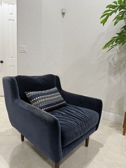 Navy Arm Chair (2 Available)