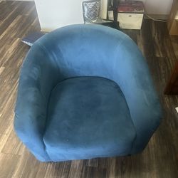 2 Blue Chairs For $75