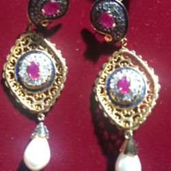 Earrings gold plated