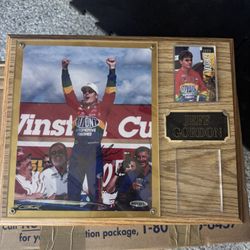 Signed Jeff Gordon Plaque