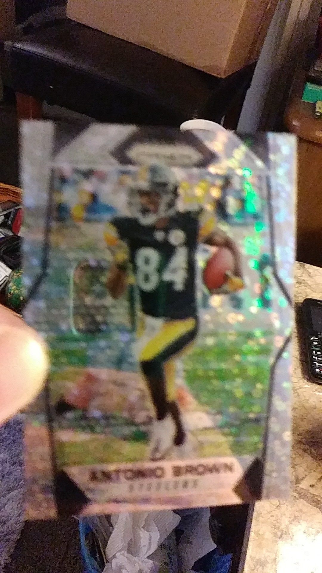 2017 antonio brown disco prizm card