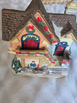 Vintage holiday decor. PUB N GRUB