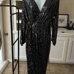 6 Wrap Dresses Resell Sequin Fancy Special Occasion Wedding Holiday