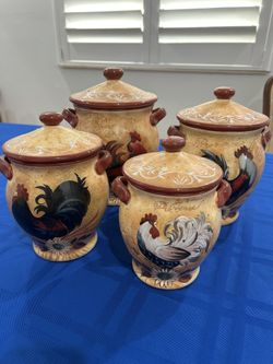 Golden Rooster Canister Set