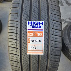 (1) 265 45 21 Michelin Tire 