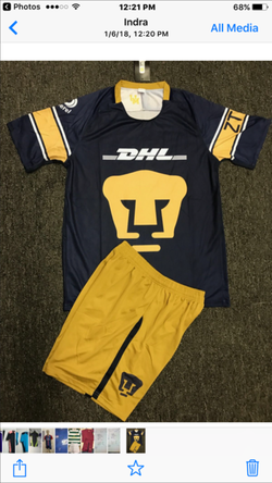 Soccer uniforms