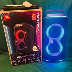 JBL Partybox Club Live 120 Portable Bluetooth Speaker w/ Led Lights, 160 Watts, No Microphone 