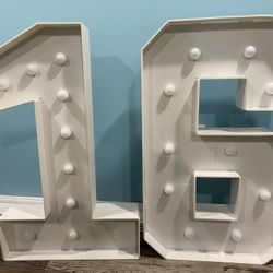 1and 6 Number Frame With Lights 