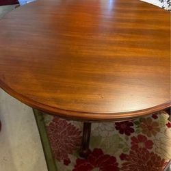 Round Wooden Dining Table (No Chairs)