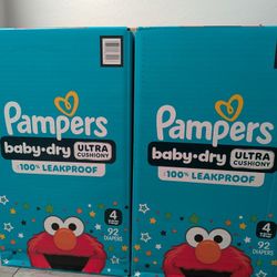 Brand New Pampers Baby Dry Baby Diapers Size 4 92 Diapers (22-37 lbs) $26 Each