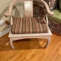 Italian Asian Inspired Accent Chair