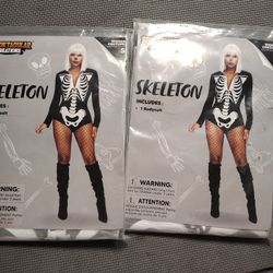 Skeleton Bodysuit Costume NEW 