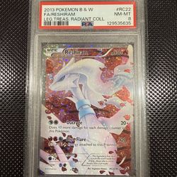 Reshiram #RC22 PSA 8
