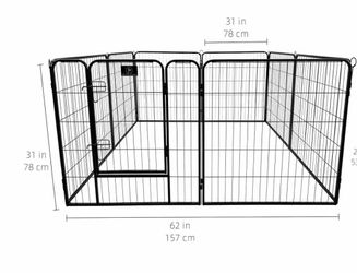 Heavy Duty Metal Pet Playpen with Gate