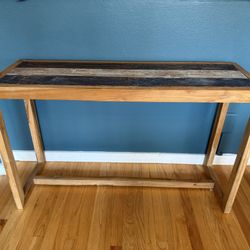 Reclaimed Wood Console Table