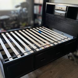 Full Bed Frame with Drawer