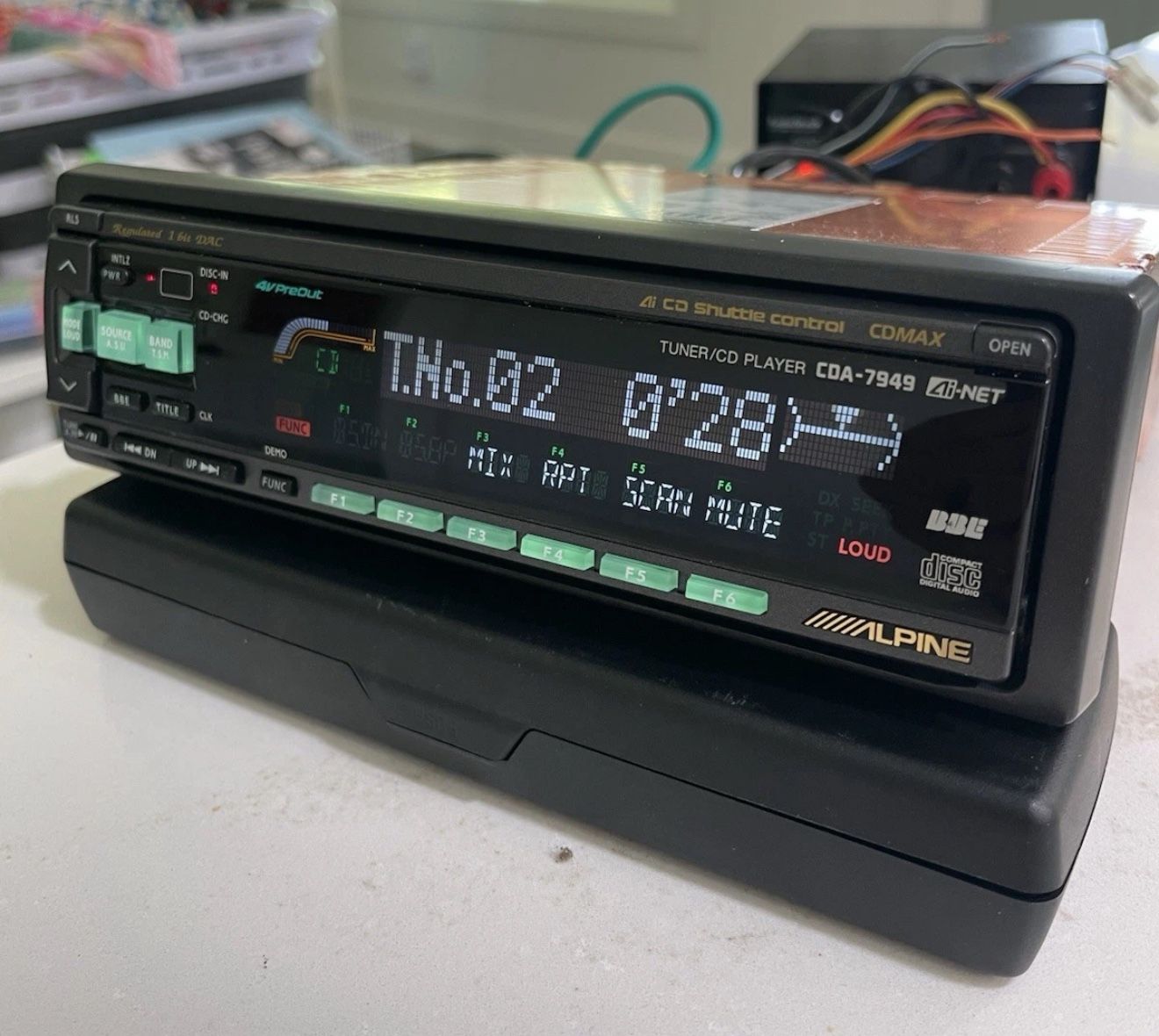 Alpine CDA 7949 With Remote, Cage, Face Case, Original Box… made