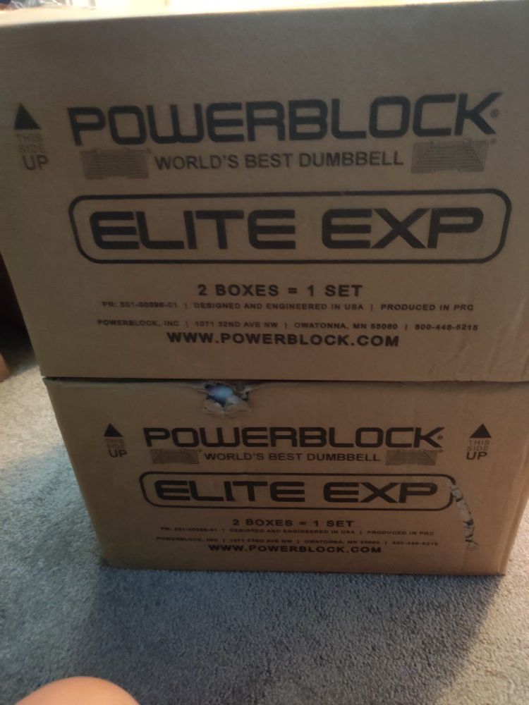 Powerblock elite exp adjustable dumbbells