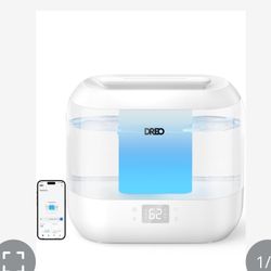 Dreo Smart Humidifier, Cool Mist Humidifiers For Bedroom, Quiet 4L Top Fill Ultrasonic Humidifiers For Home Office Plant & Baby With Nightlight, LED D