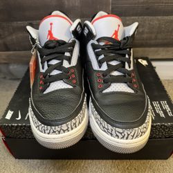 Jordan 3 Black Cement 2018 Size 10 