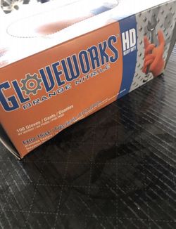 Gloveworks orange nitrile