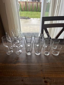 Wines Glasses, Pint Glasses, Whiskey Glasses