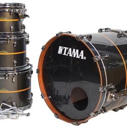 Tama Starclassic bubinga elite-Black metallic gold inlay