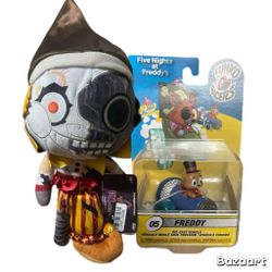 Funko Pop Plush Five Nights at Freddy's Ruin - Sun 10" Doll & Freddy Racer NWT