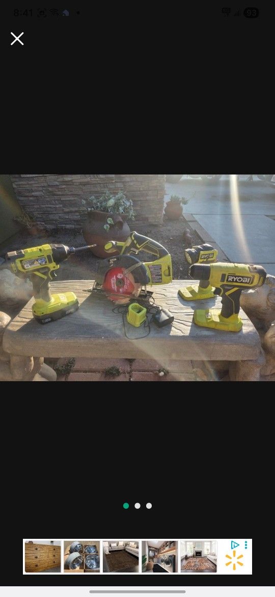 Ryobi Cordless Set