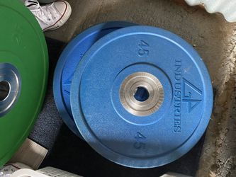 Pair Of 45lb Olympic Rubber Plates