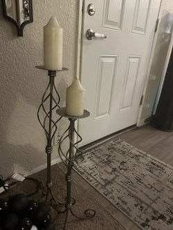 Rod Iron  Party light Candle Holders 