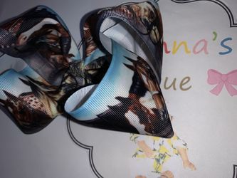 Horses hair bow/ bebe / niñas/ moños/caballos