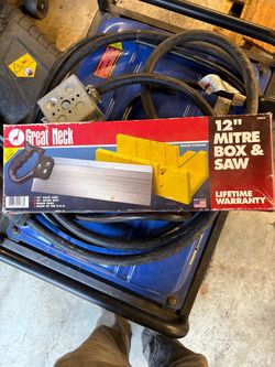 12” mitre box and saw
