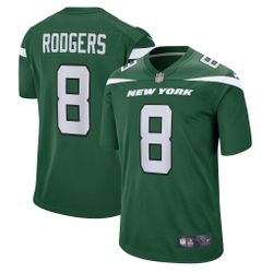 *** NEW *** Aaron Rodgers New York Jets Nike Game Jersey - Gotham Green sz XL