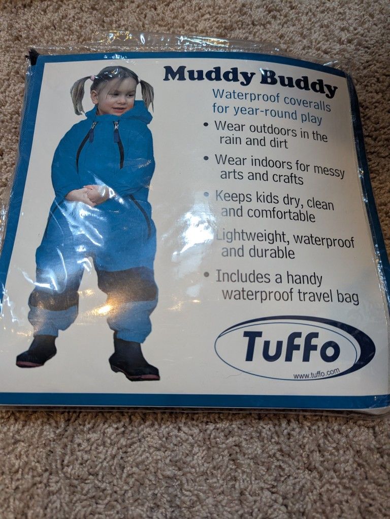 NEW Blue Tuffo Muddy Buddy Size 18 Months
