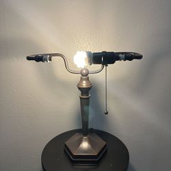 Unique Traditional Bankers Lamp with Antique Bronze Base