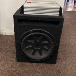 10 Inch Compvr Kicker And Amplifier  600w