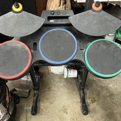 Rock Band Drum Set With Cymbals For Nintendo Wii