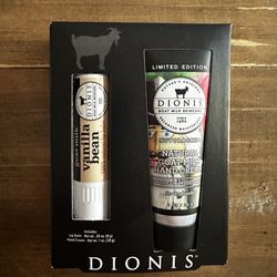Dionis Goat Milk Hand Cream and Lip Balm Set Limited Edition Brand New