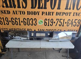 2014-2018 silverado  gmc sierra 1500 chrome  rear t bumper oem