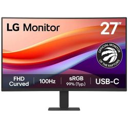 LG 27" Full HD 100Hz Curved Monitor with HDR10 & USB-C – 27U421A-B