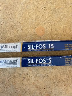 BRAZING Silfos 15 % and 5 % rods New!