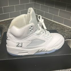 Jordan 5s White metallic 