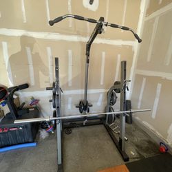 Home Gym Setup – Nautilus Smith Machine + Bench + Weights