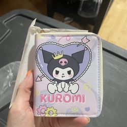 Sanrio Kuromi zip up wallet new 
