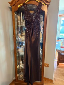 Brown formal dress